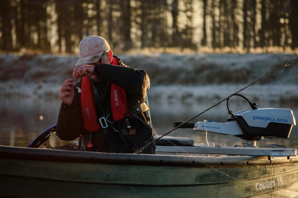 Fishing with spirit 1 plus electric outboard