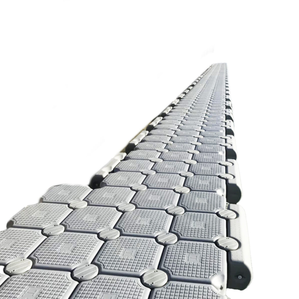 Tetradock modular floating pontoon walkway