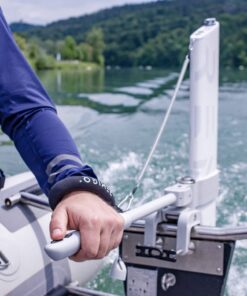 Remigo One Neo electric outboard with tiller