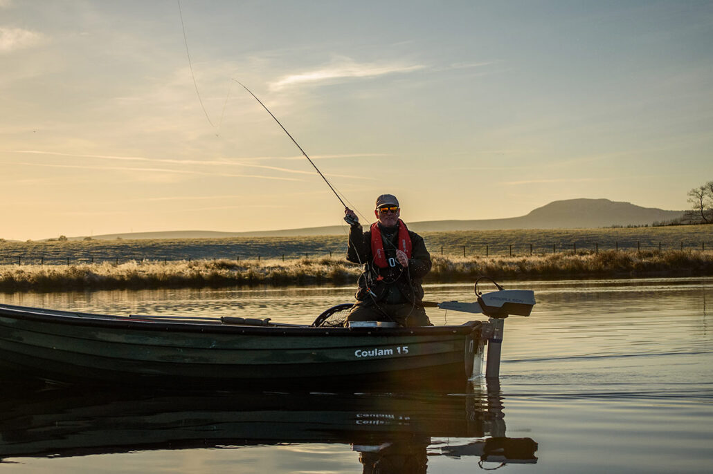 freshwater fishing with an electric outboard