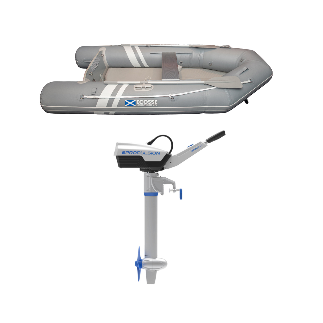 Ecosse 270 Inflatable Tender with ePropulsion Spirit 1.0 Plus Short Shaft motor bundle