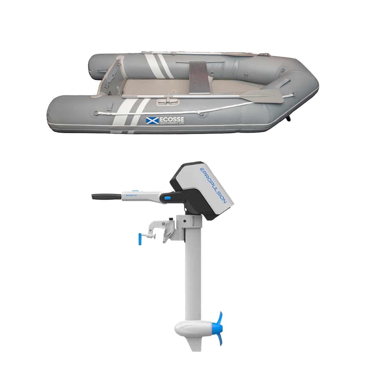 Ecosse 270 Inflatable Tender with ePropulsion Spirit 2 Short Shaft motor bundle